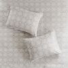 Malia 4-Piece Embroidered Cotton Reversible Duvet Cover Set