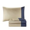 Intelligent Design Robbie Plaid Comforter Set with Sheets – Navy & Taupe, Twin/Twin XL