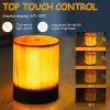 Solid Wood LED Bedside Lamp – Warm Light with USB Charging