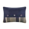 Intelligent Design Robbie Plaid Comforter Set with Sheets – Navy & Taupe, Twin/Twin XL