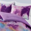 Cassiopeia Watercolor Tie Dye Comforter Set with Faux Fur Pillow – Full/Queen