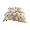 Arizona 3-Piece Cotton Duvet Cover Set – Southwestern Yellow & Grey