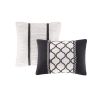 Intelligent Design Dorsey Black & White Floral Comforter Set – Twin XL