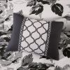 Intelligent Design Dorsey Black & White Floral Comforter Set – Twin XL