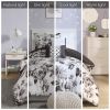Intelligent Design Dorsey Black & White Floral Comforter Set – Twin XL