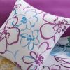 Olivia Asymmetrical Floral Comforter Set – Vibrant Floral, King/Cal King