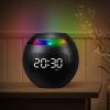 Wireless Portable Speaker with Clock, Alarm & Color Atmosphere Light