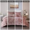 Felicia Blush Quilted Velvet Duvet Cover Set – Twin/Twin XL