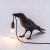Bird-Shaped Resin Table Lamp with Warm Light and Touch Control