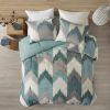 Alpine Ikat Chevron Cotton Comforter Mini Set – Full/Queen