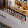 Collapsible 24-Compartment Sock Drawer Organizer – Grey, Space-Saving